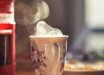 Tea Cup steaming